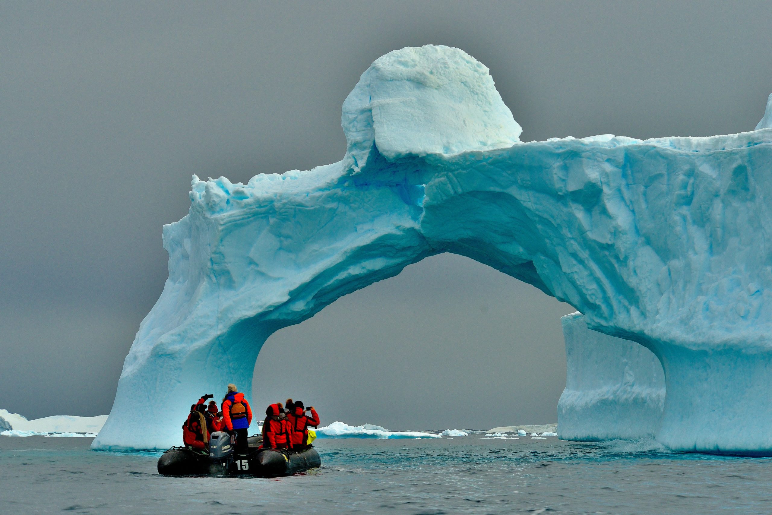 Antarctic Ice with Zodiac