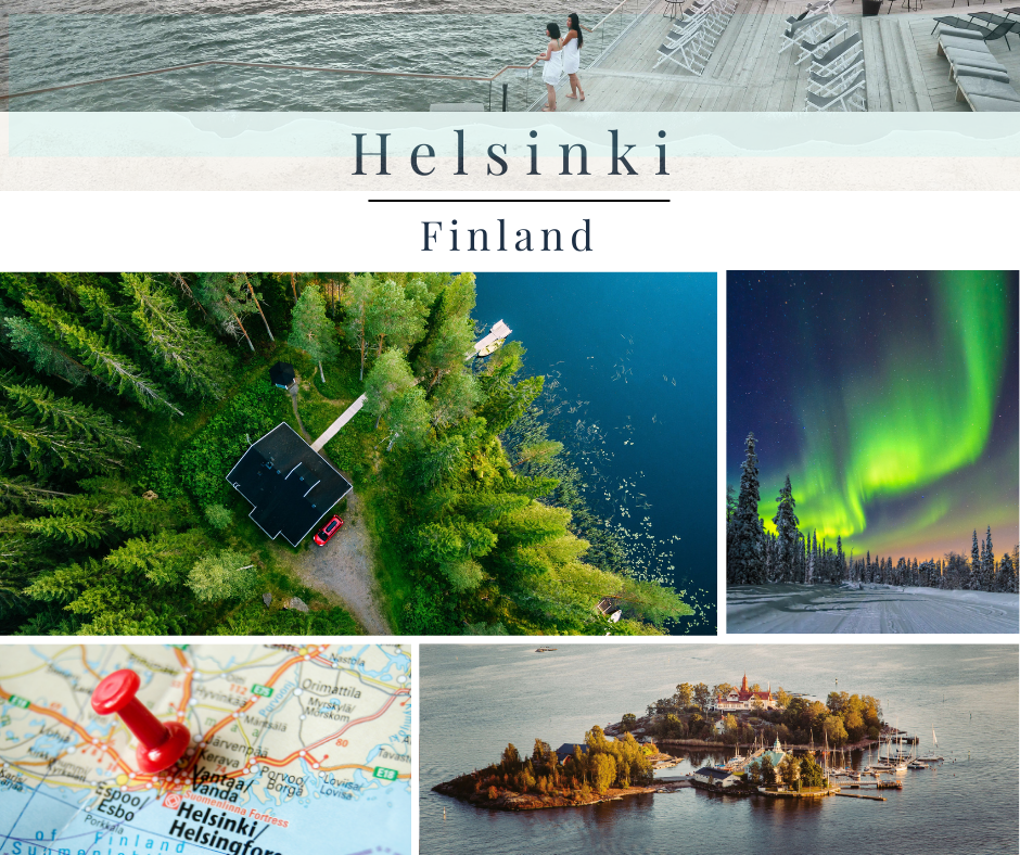 Helsinki is a diverse city that can be enjoyed at all times of year. The aurora borealis shimmers in the winter skies and the Saunas at the lakes are a must do.
